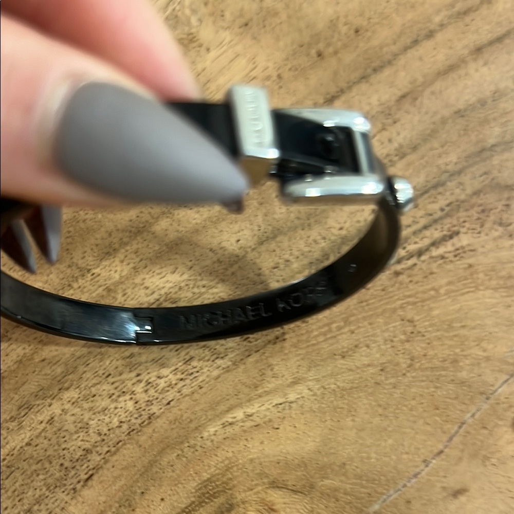 Michael Kors Black and Silver Astor Studded Bracelet - Picture 11 of 11